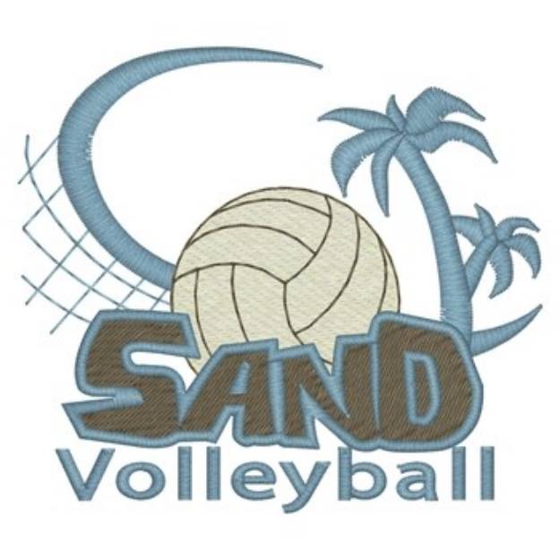 Picture of Sand Volleyball Machine Embroidery Design