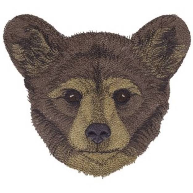 Picture of Black Bear Cub Machine Embroidery Design