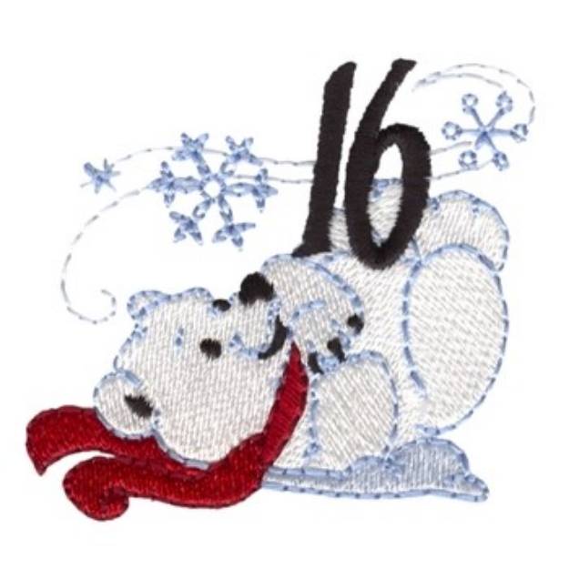 Picture of Polar Bear 16 Machine Embroidery Design