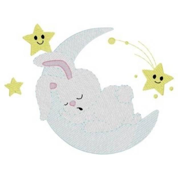 Picture of Bedtime Bunny Machine Embroidery Design