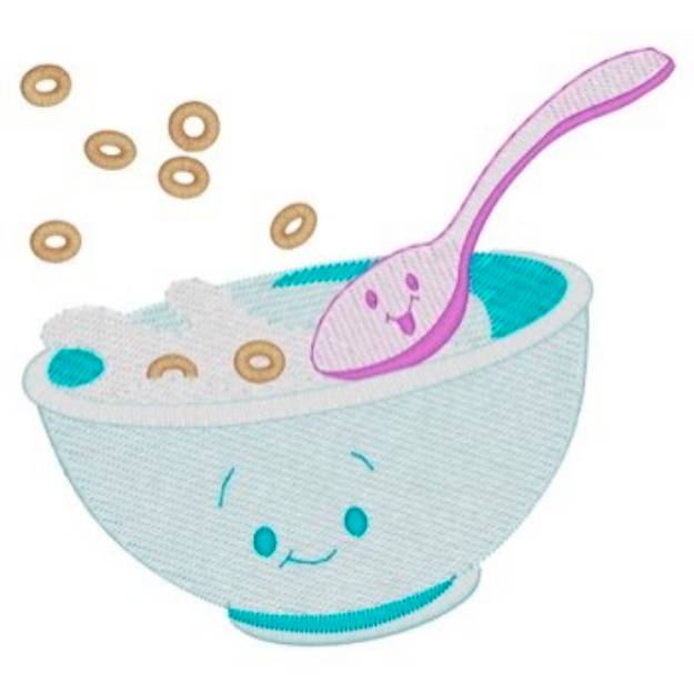 Picture of Cereal Bowl Machine Embroidery Design