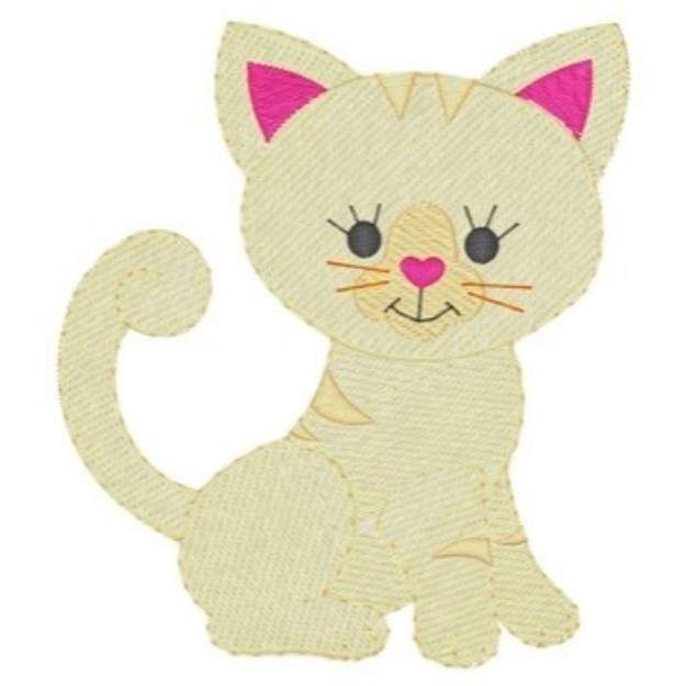 Picture of Kitty Cat Machine Embroidery Design