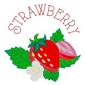 Picture of Strawberry Machine Embroidery Design