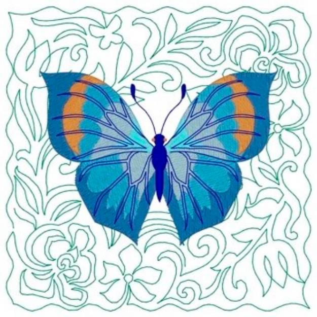 Picture of Leafwing Butterfly Machine Embroidery Design