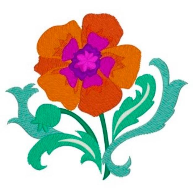 Picture of Poppy Machine Embroidery Design