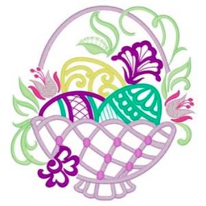 Picture of Filigree Basket Machine Embroidery Design