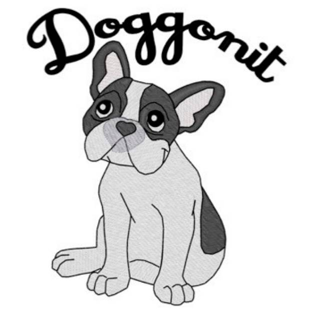 Picture of Doggonit Frenchie Machine Embroidery Design