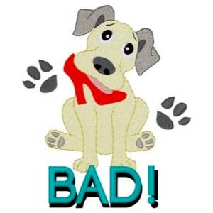 Picture of Bad Dog Machine Embroidery Design