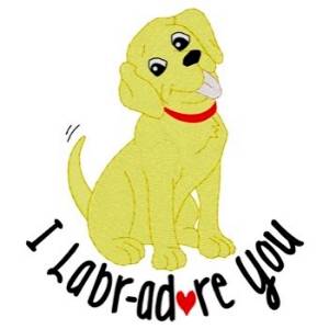 Picture of Labr-adore You Machine Embroidery Design