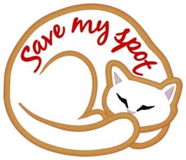 Picture of Save My Spot Applique Machine Embroidery Design