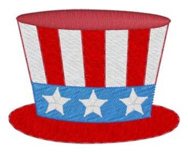 Picture of Patriotic Hat Machine Embroidery Design