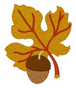 Picture of Fall Leaf Machine Embroidery Design