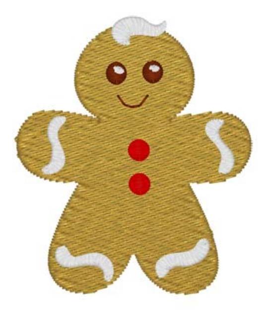 Picture of Gingerbread Man Machine Embroidery Design