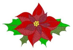 Picture of Poinsettia Machine Embroidery Design