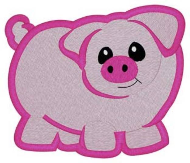 Picture of Piggy Machine Embroidery Design