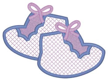 Booties Lace Machine Embroidery Design