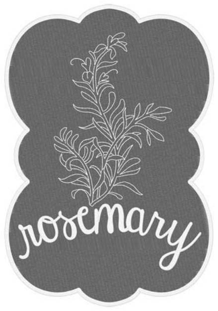 Picture of Rosemary Machine Embroidery Design