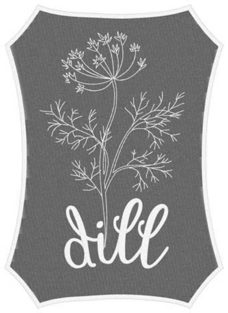 Picture of Dill Machine Embroidery Design