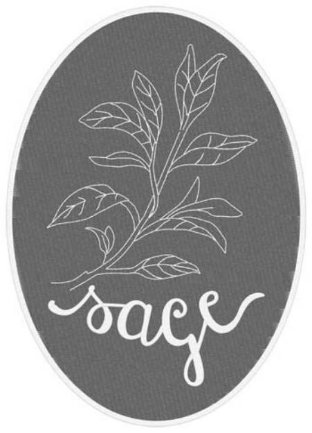 Picture of Sage Machine Embroidery Design