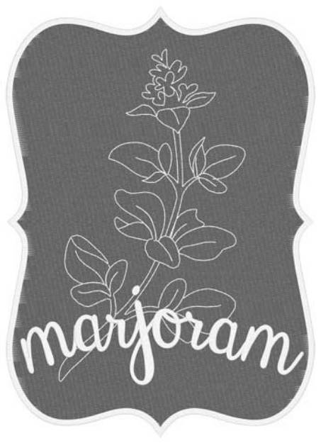 Picture of Marjoram Machine Embroidery Design