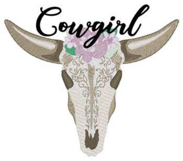 Picture of Cowgirl Machine Embroidery Design