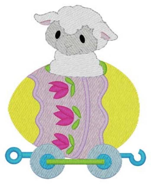 Picture of Lamb Egg Car Machine Embroidery Design