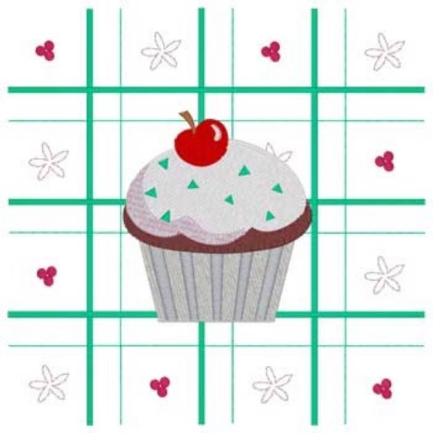 Picture of Cupcake Machine Embroidery Design