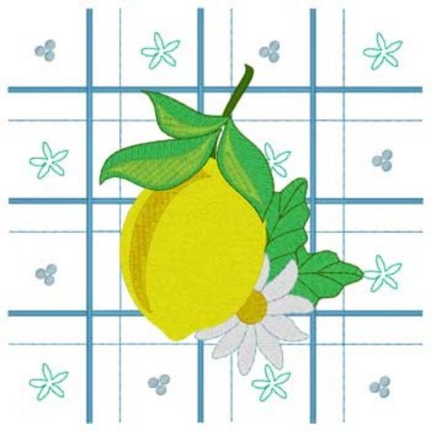 Picture of Lemons Machine Embroidery Design