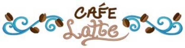 Picture of Latte Accent Border Machine Embroidery Design