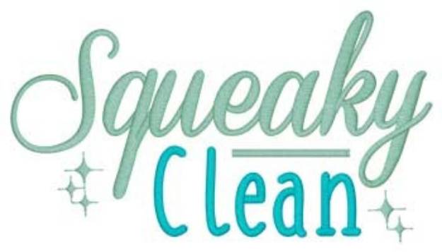 Picture of Squeaky Clean Machine Embroidery Design