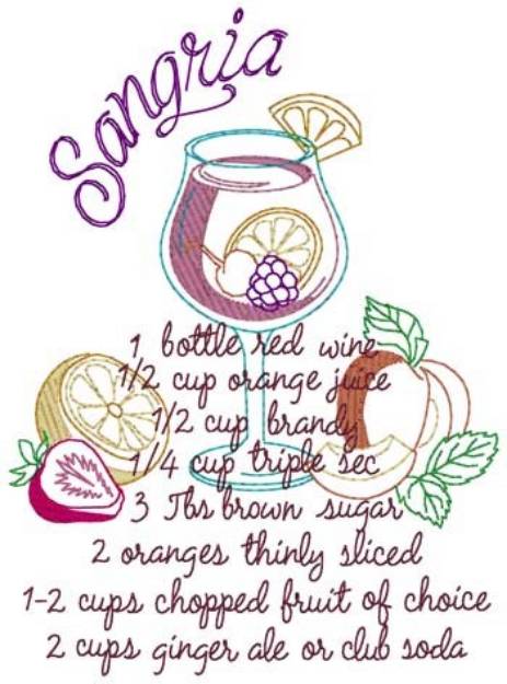 Picture of Sangria Machine Embroidery Design