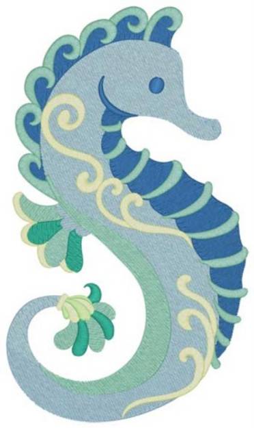 Picture of Seahorse Machine Embroidery Design