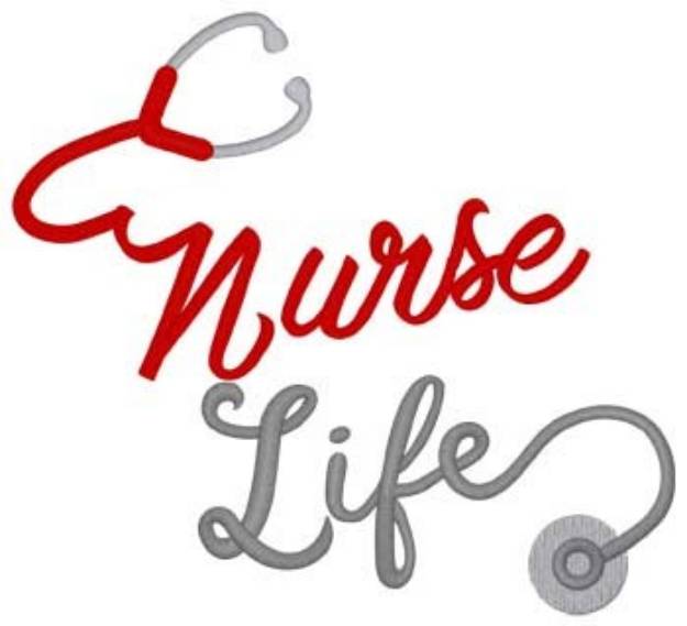 Picture of Nurse Life Machine Embroidery Design