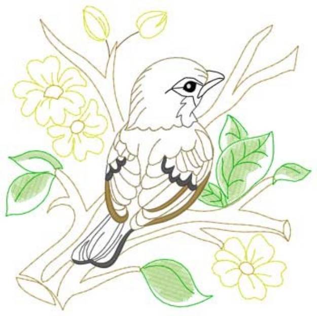 Picture of Sparrow Machine Embroidery Design