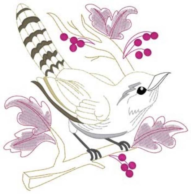 Picture of Wren Machine Embroidery Design