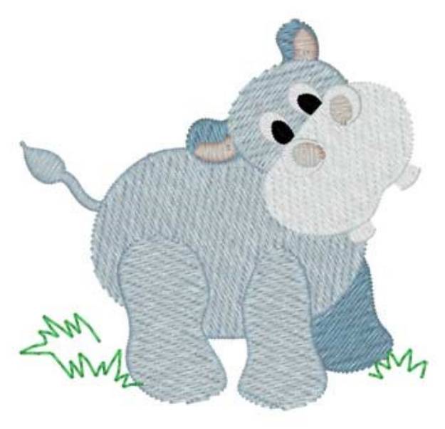 Picture of Hippopotomus Machine Embroidery Design