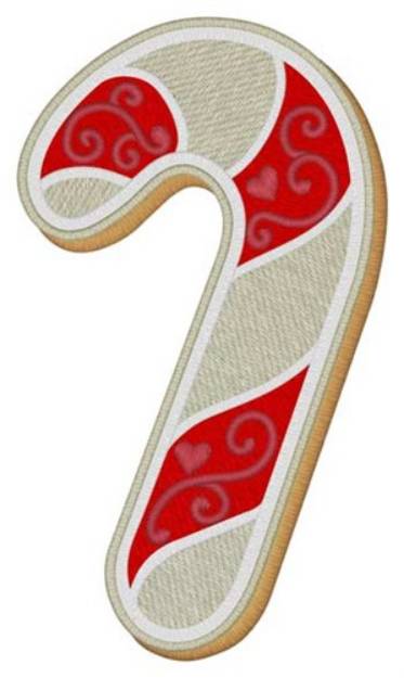 Picture of Candy Cane Cookie Machine Embroidery Design