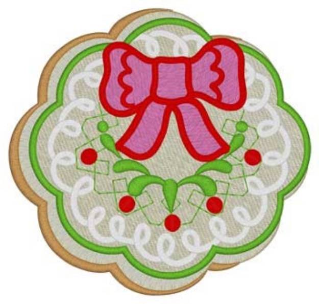 Picture of Wreath Cookie Machine Embroidery Design