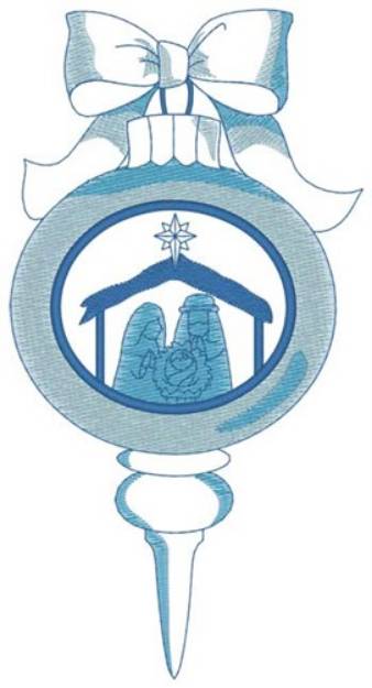 Picture of Nativity Ornament Machine Embroidery Design