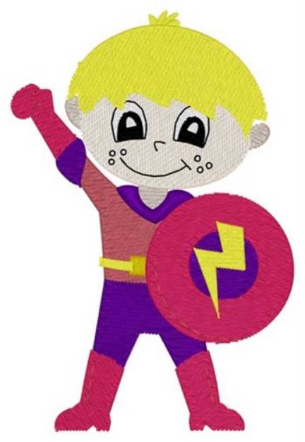 Picture of Superhero Boy Machine Embroidery Design