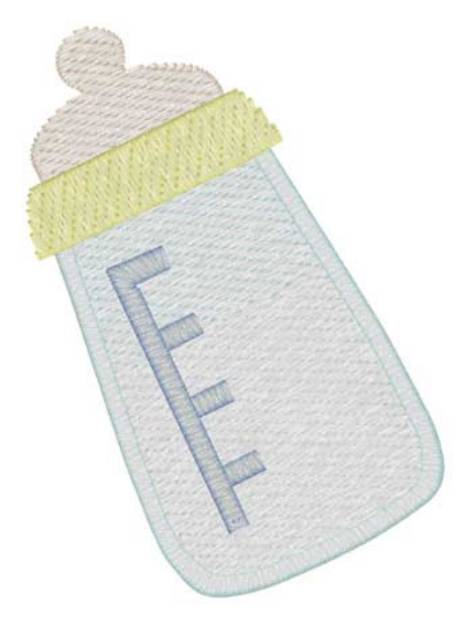 Picture of Baby Bottle Machine Embroidery Design