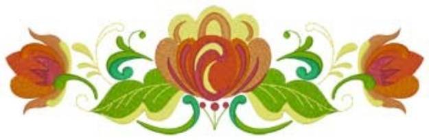 Picture of Rosemaling Machine Embroidery Design