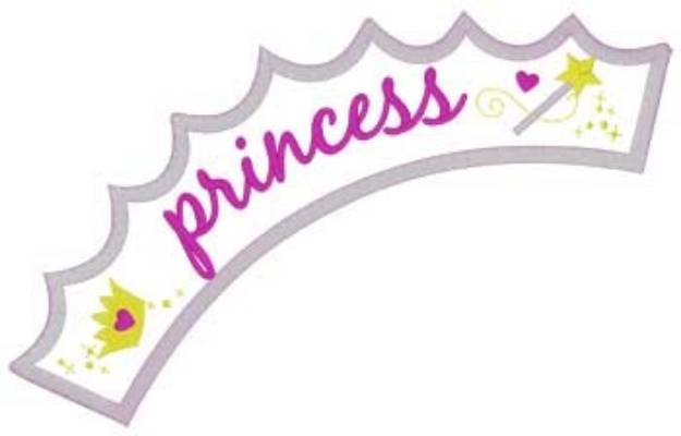 Picture of Princess Applique Machine Embroidery Design