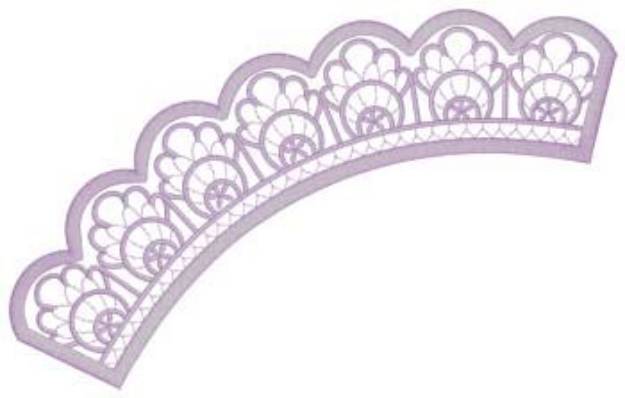 Picture of Lace Applique Machine Embroidery Design