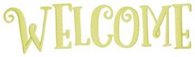 Picture of Welcome Machine Embroidery Design