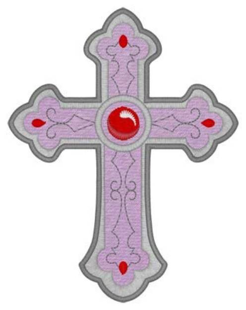 Picture of Gothic Cross Machine Embroidery Design