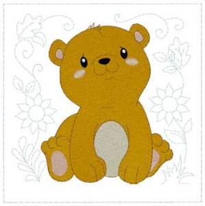 Picture of Baby Bear Machine Embroidery Design