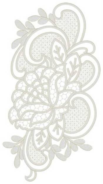 Picture of Floral Lace Machine Embroidery Design