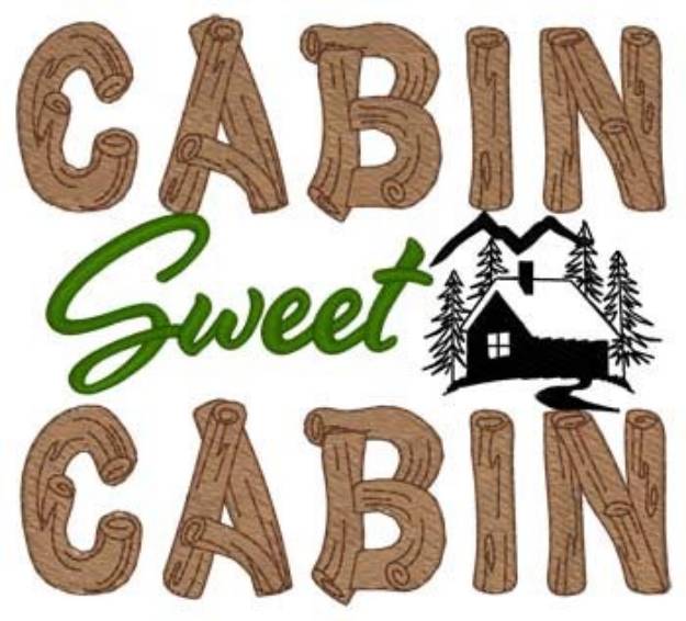 Picture of Cabin Sweet Cabin Machine Embroidery Design