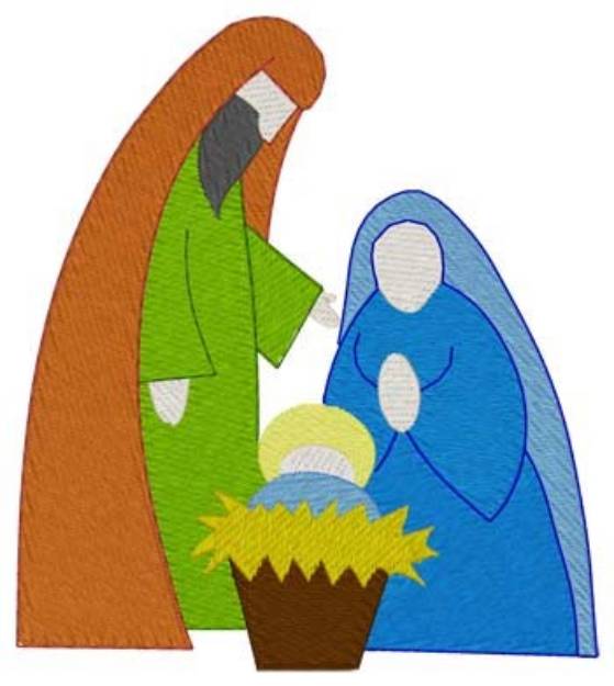 Picture of Manger Scene Machine Embroidery Design